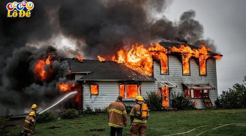 Ứng dụng giấc mơ nằm mơ thấy cháy nhà trong Lô đề